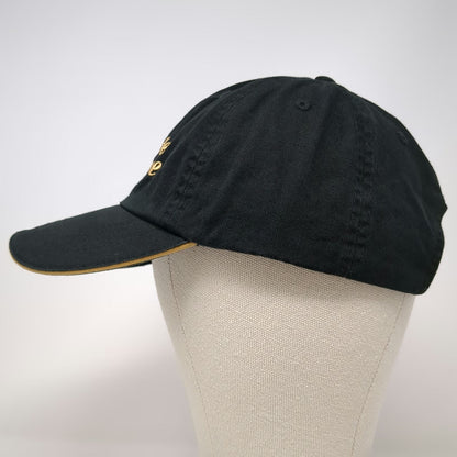 Carefree Dressage Baseball Cap Black One Size Hat Gold Adjustable Slideback Bill