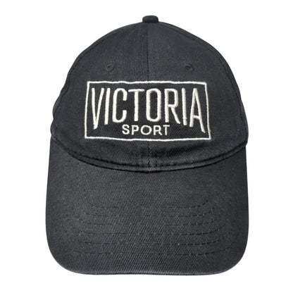 Victoria Sport Strapback Hat Black One Size Adjustable Embroidered Apollo USA