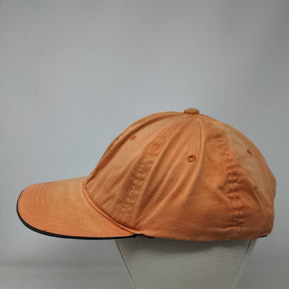 Ashworth Fitted Hat Orange Large-XL Embroidered 6 Panel Vent Holes