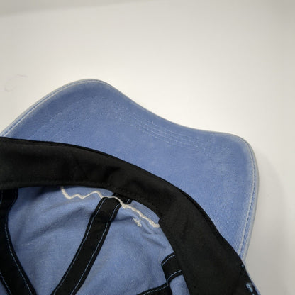 Mountain Slideback Hat Blue One Size Adjustable Embroidered 6 Panel
