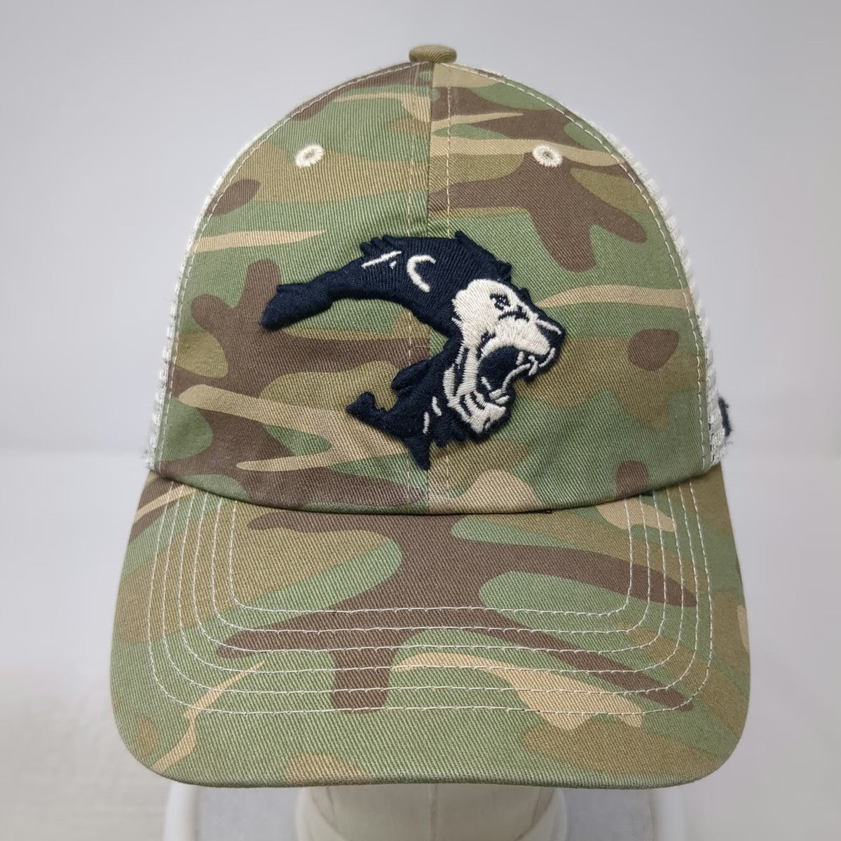 '47 Brand Baseball Cap Green Camo One Size Mesh Back OHT Panther Fitted Hat