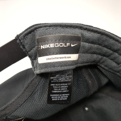 Black Gold Golf Club Snapback Hat Black OSFM Nike Embroidered 6 Panel