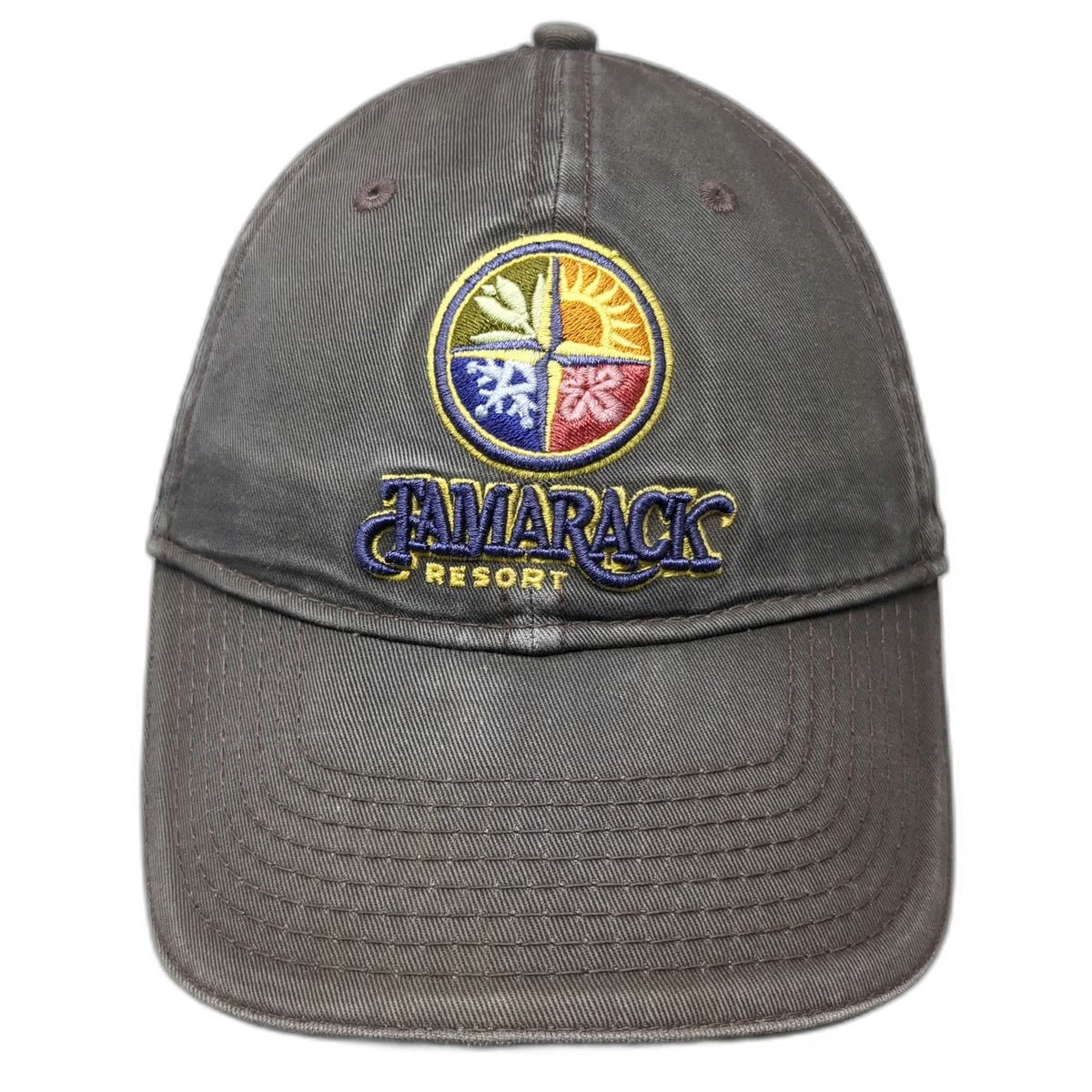 The Game Tamarack Resort Baseball Cap Brown One Size Trailhead to Discovery Hat