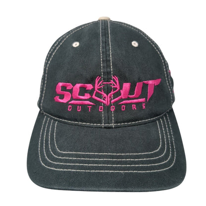 Scout Outdoors Fitted Hat Black Large-XL Embroidered Flexfit Yupoong