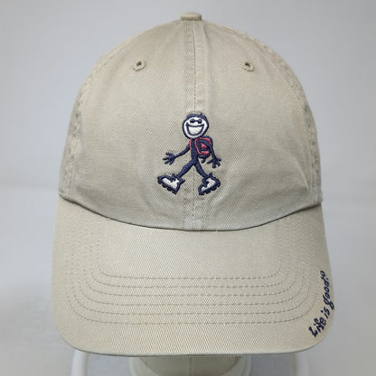 Life is Good Baseball Cap Beige One Size Jake Hiker Embroidered Cotton Hat
