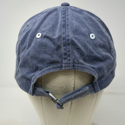 Baseball Cap Blue One Size Sun Valley Embroidered Flowers Strapback Hat Idaho