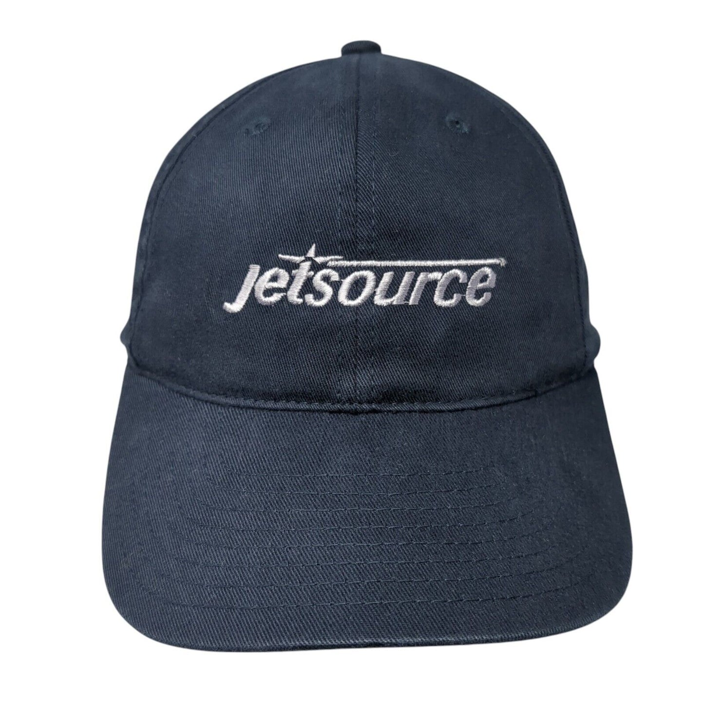 Jetsource Fitted Hat Blue S/M Embroidered Port Authority Solid 6 Panel