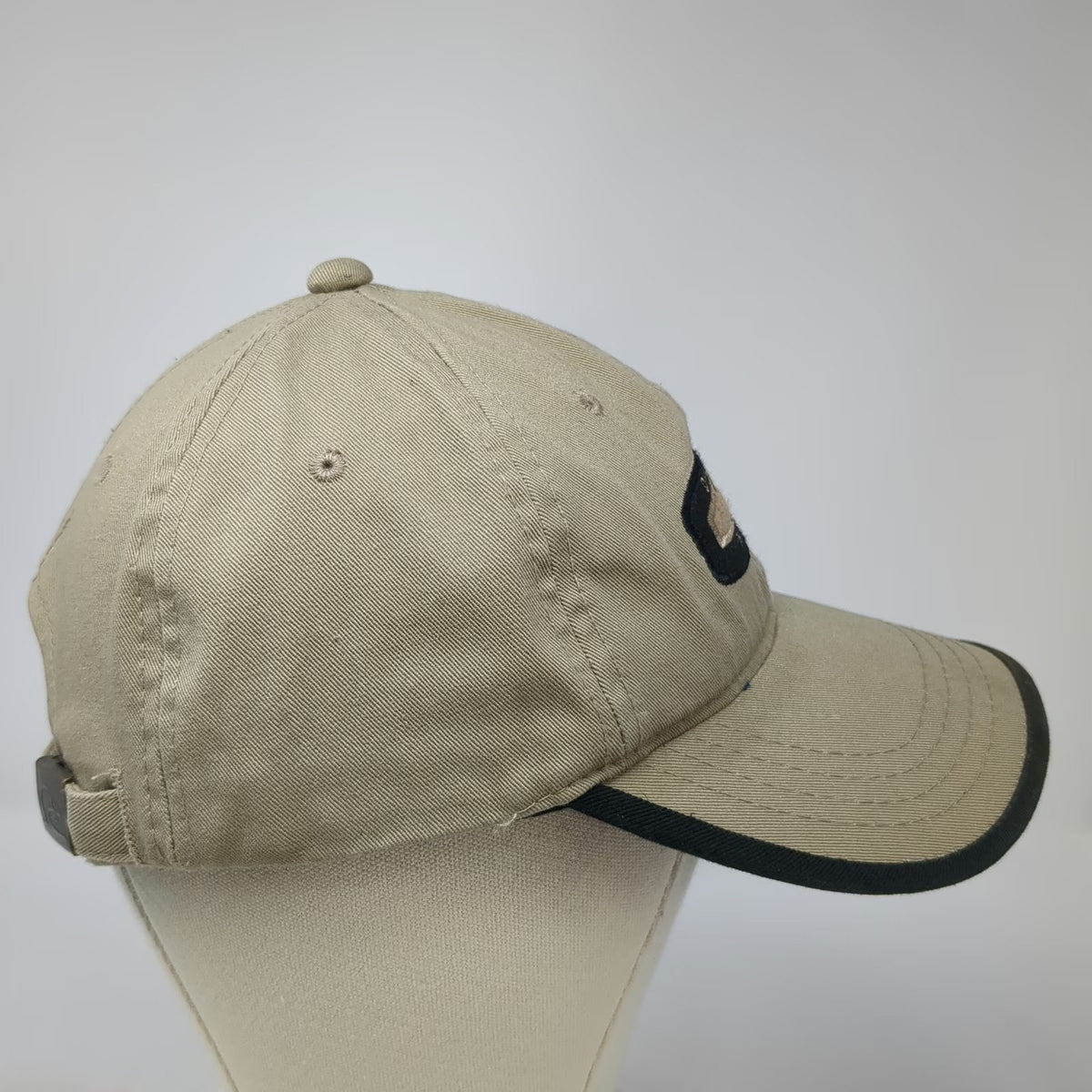 Ducks Unlimited Baseball Cap Beige One Size Contrast Brim Slideback DU Logo Hat