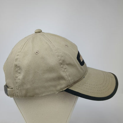 Ducks Unlimited Baseball Cap Beige One Size Contrast Brim Slideback DU Logo Hat