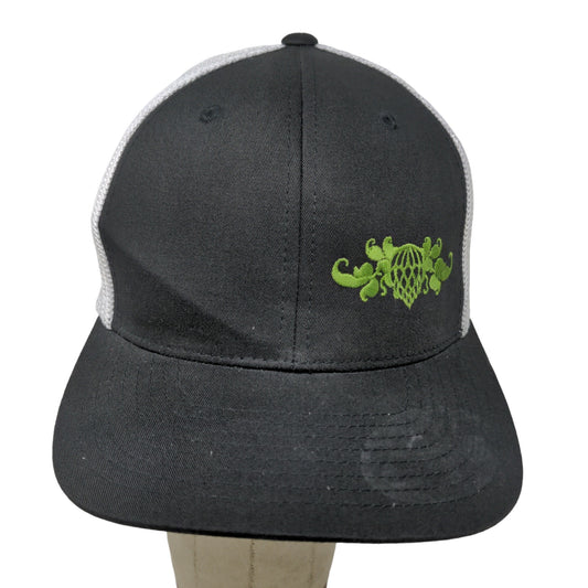 Flexfit Men's Fitted Hat Stretch Black White Embroidered Wicked Weed Brewing