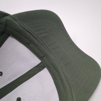 Unbranded Strapback Hat Green One Size Adjustable Solid Blank Outdoor