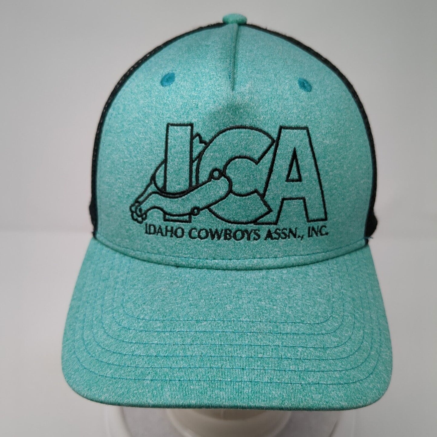 ICA Idaho Cowboys Assn Inc Snapback Trucker Hat Green OS Adjustable Mesh Back