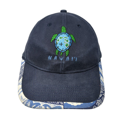 Hawaii Slideback Baseball Cap Blue One Size Adjustable Embroidered 6 Panel
