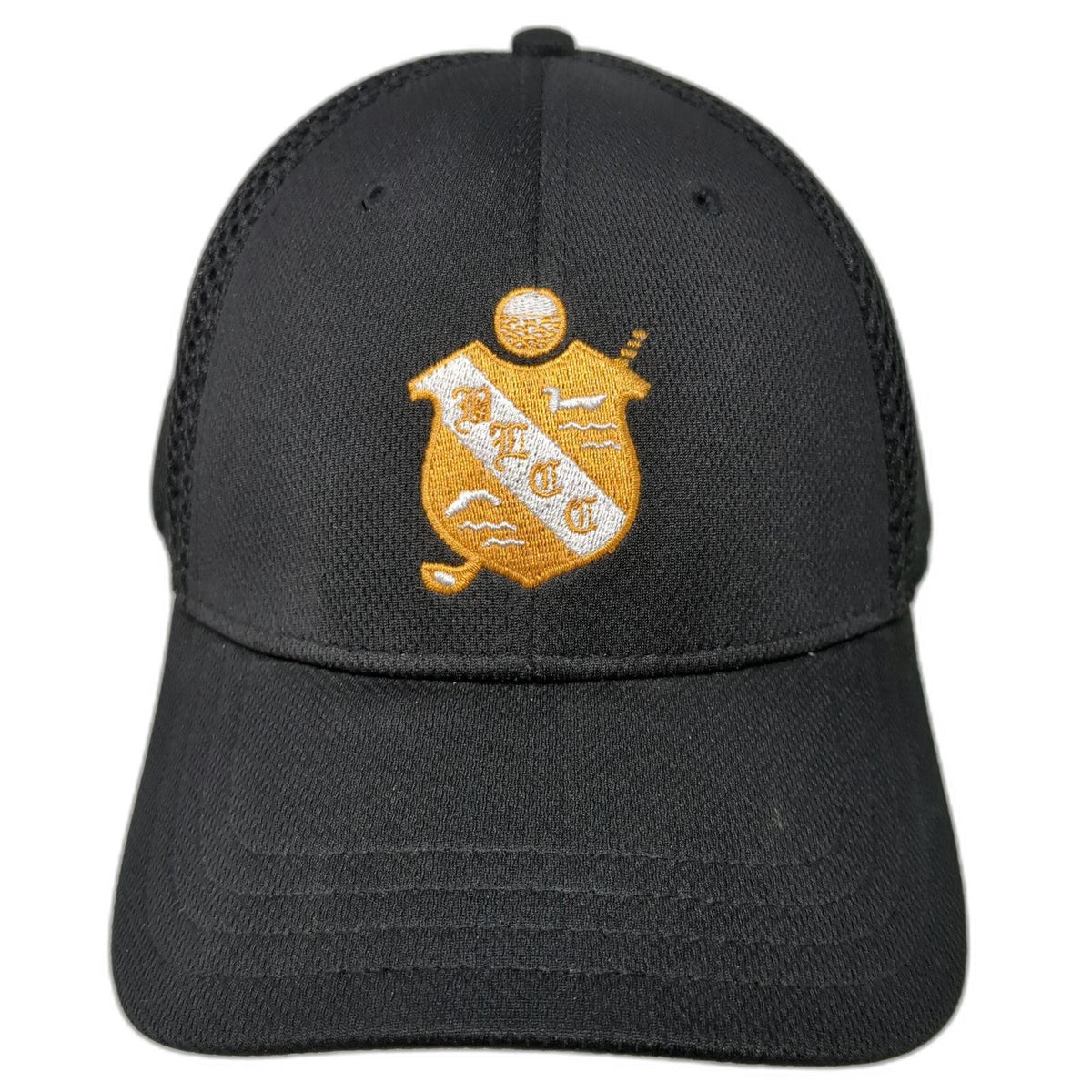 Pukka Baseball Cap Black XL PLCC Pine Lake Country Club Golf Hat Stretch Fit