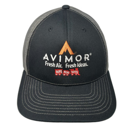Richardson Trucker Hat Black One Size Mesh Back Snapback Toys For Tots Avimor