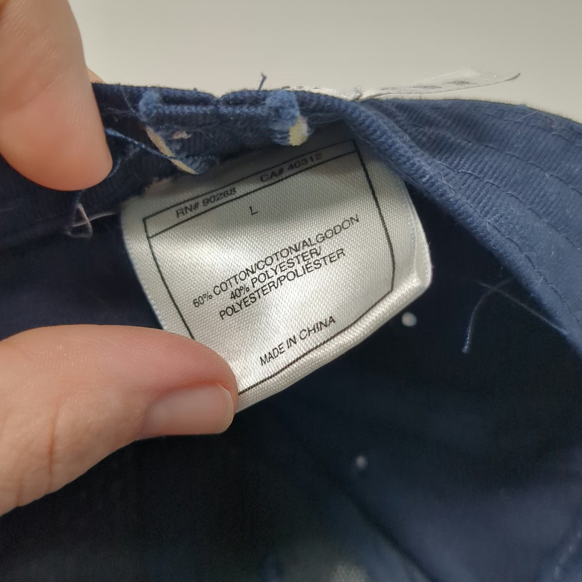Adidas Baseball Cap Blue White 7 1/4 Fitted Hat Mesh Logo Curved Brim Piping