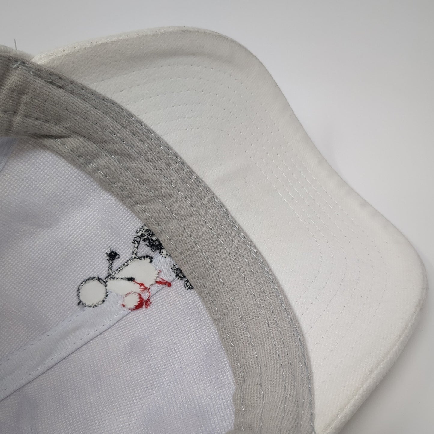 Little Me Slideback Baseball Cap White One Size Adjustable Embroidered Vista