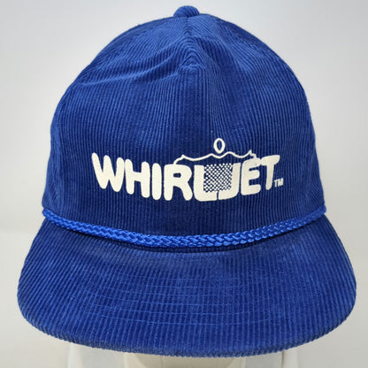 AmaPro Whirljet 5 Panel Hat Blue One Size Corduroy Rope Brim Slideback Cap