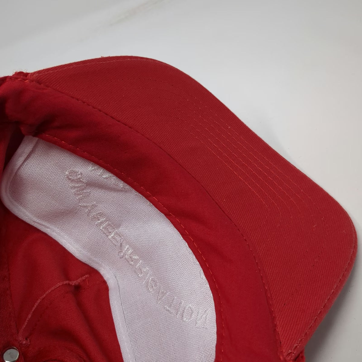 KC 5 Panel Red One Size Hat Owyhee Irrigation Nyssa Oregon Rope Snapback