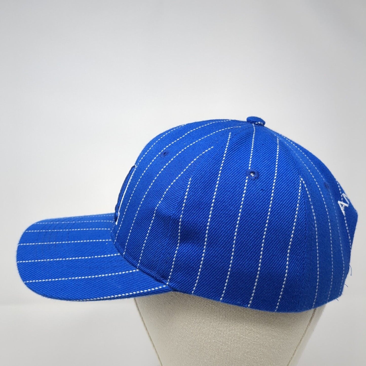 LA Los Angeles Strapback Hat Blue One Size Adjustable Embroidered 6 Panel