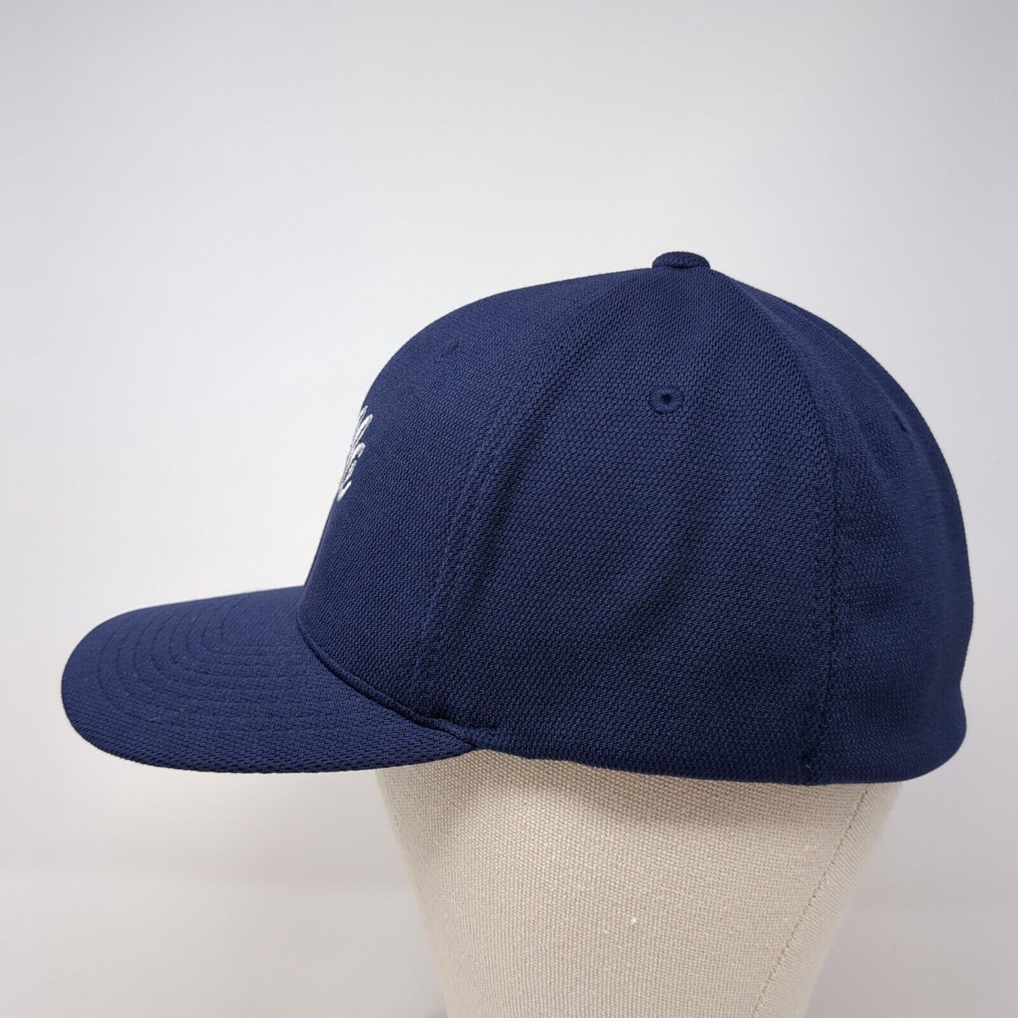 Pellce Fitted Hat Blue L/XL Embroidered Stretch Flexfit Sport-Tek