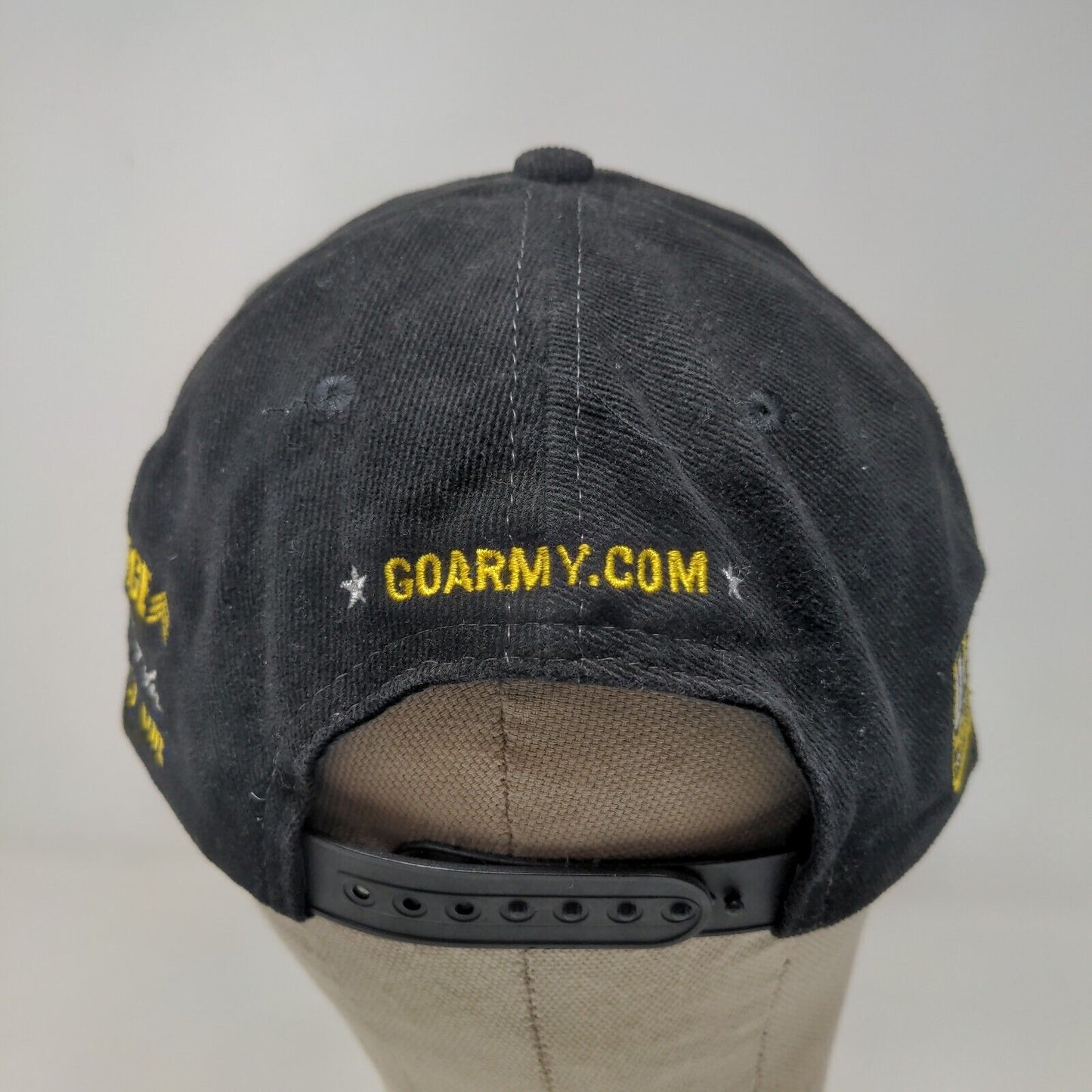U.S. Army Top Fuel Drag Racing Team Men's Snapback Hat Black Embroidered Logo