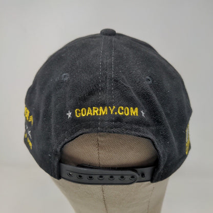 U.S. Army Top Fuel Drag Racing Team Men's Snapback Hat Black Embroidered Logo