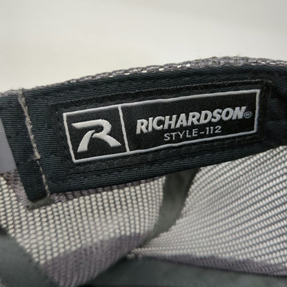 Richardson Trucker Hat Black One Size Snapback Mesh JR Landscaping Tree Logo