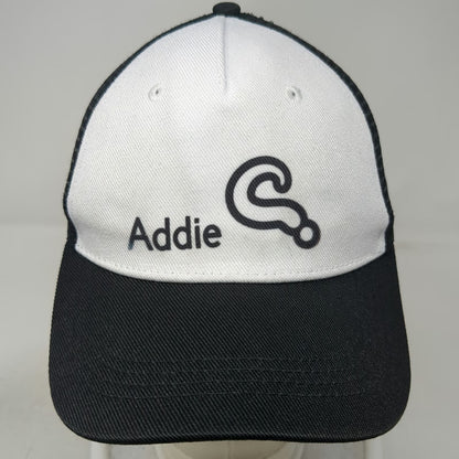Cricut Trucker Hat Black One Size Snapback Mesh Back Addie Graphic Two Tone Logo