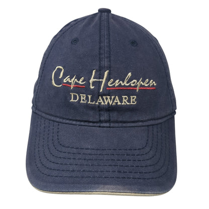 Cape Henlopen Strapback Baseball Cap Blue One Size Adjustable Embroidered Jhats