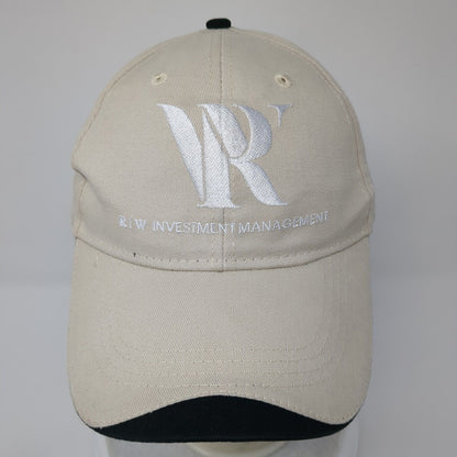 R|W Investment Management Strapback Hat Tan OS Adjustable Embroidered Hit Wear