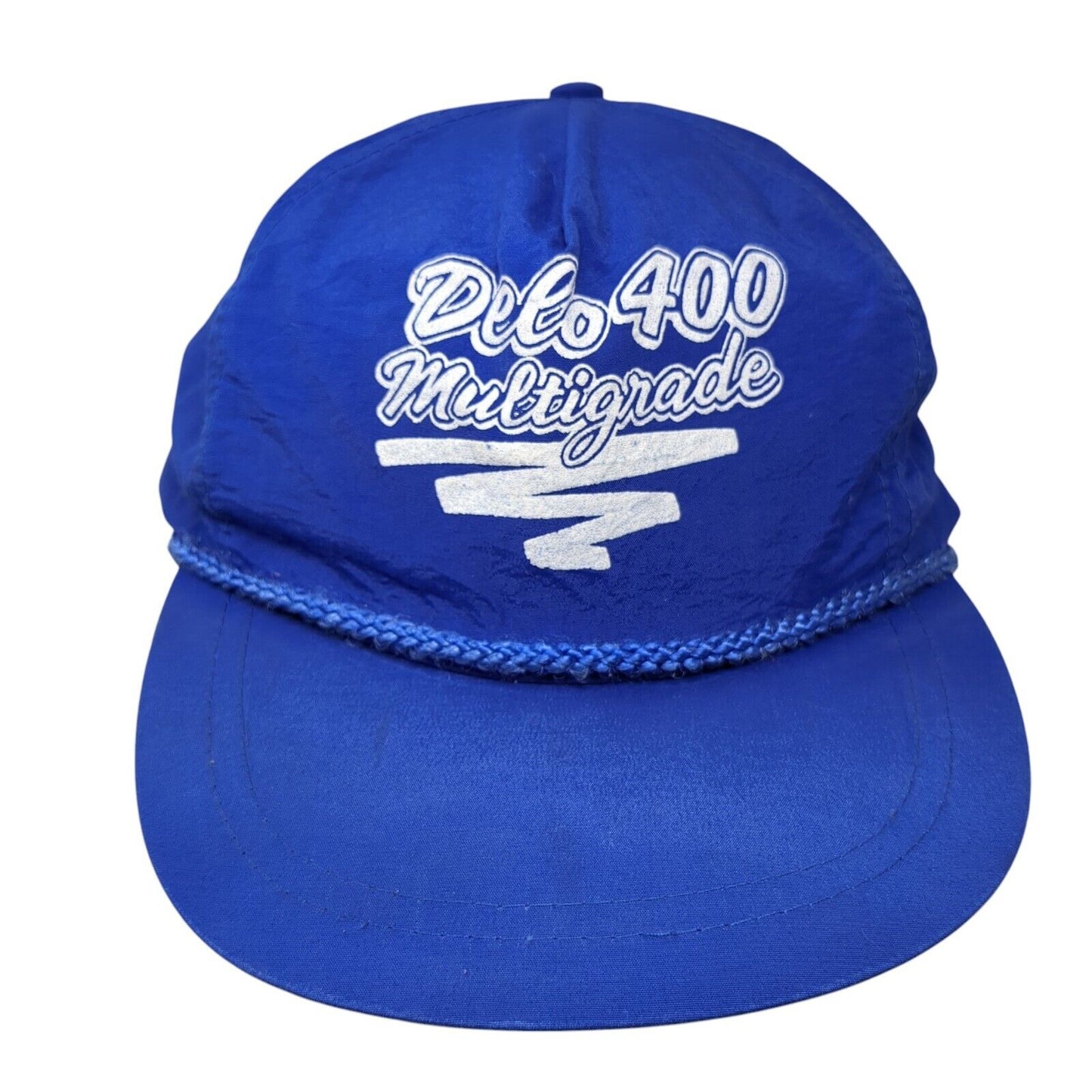 Delo 400 Multigrade Snapback Hat Blue One Size Adjustable Lightweight Rope