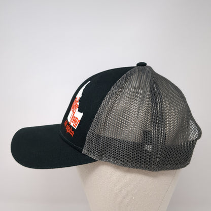 Chi Alpha Snapback Trucker Hat Black One Size Adjustable Mesh Back Otto
