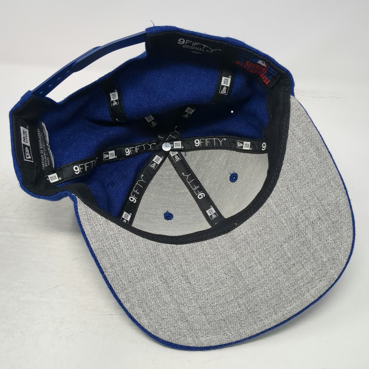 New Era Snapback Blue One Size LA Dodgers 9FIFTY Hat Gray Undervisor MLB Logo