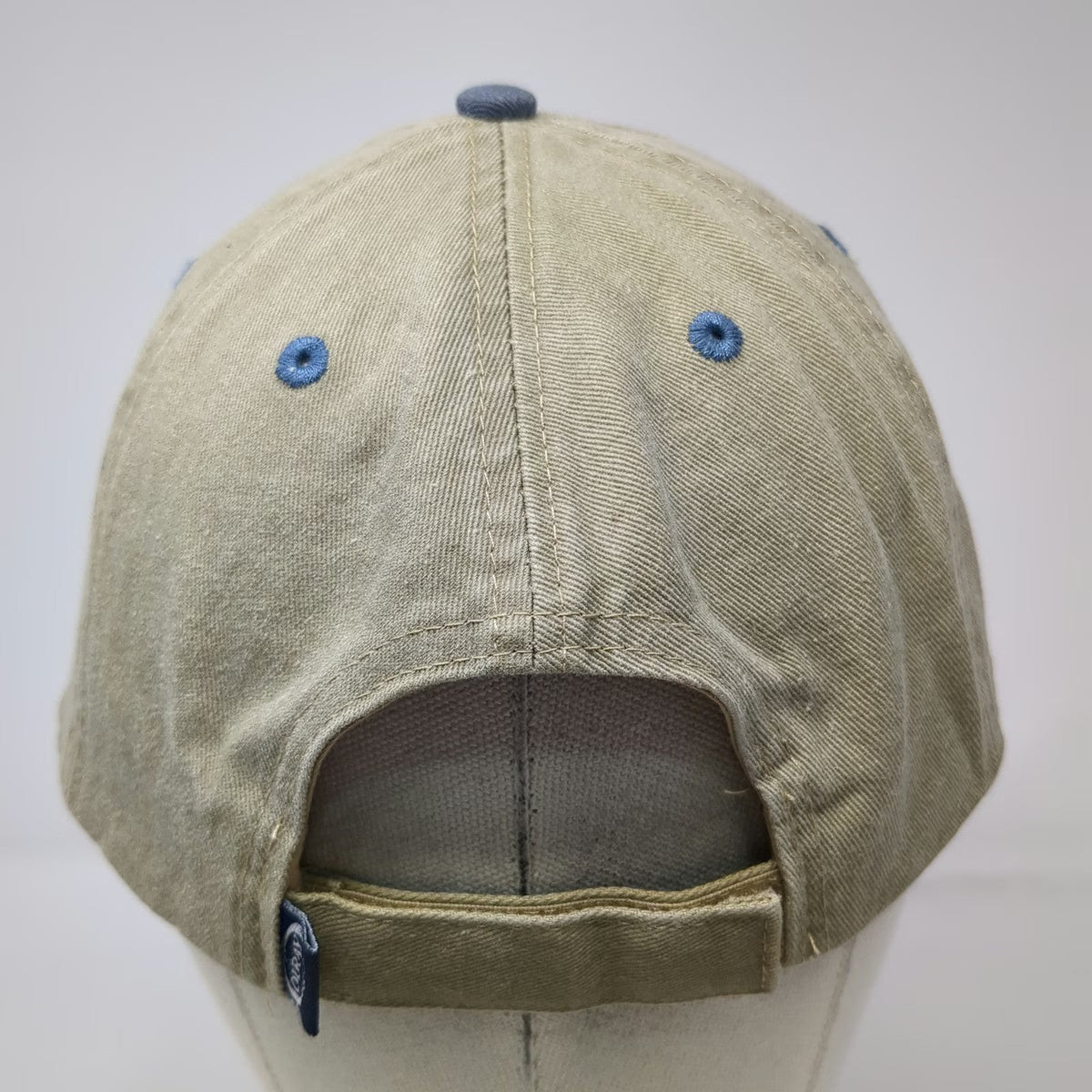 Ouray Sportswear Baseball Cap Beige Blue One Size Wolfeboro Lake Strapback Hat