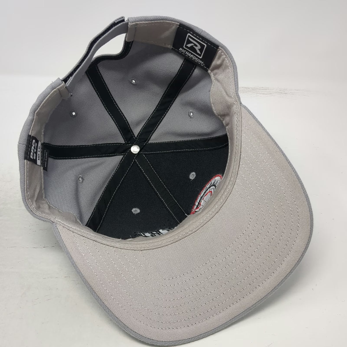Richardson Baseball Cap Gray L Centre Bearings Philipsburg PA Strapback Hat