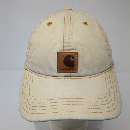 Carhartt Odessa Strapback Hat Tan OSFA Adjustable Leather Patch