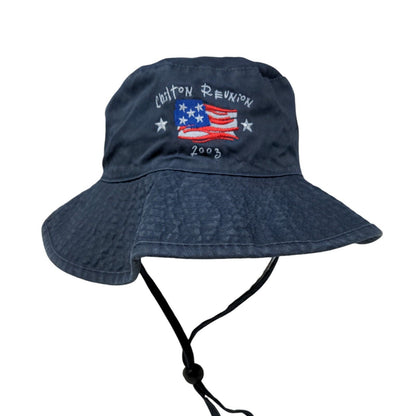 Chilton Reunion 2003 Fisherman Bucket Hat Blue S/M Patriotic Ouray W/Tags