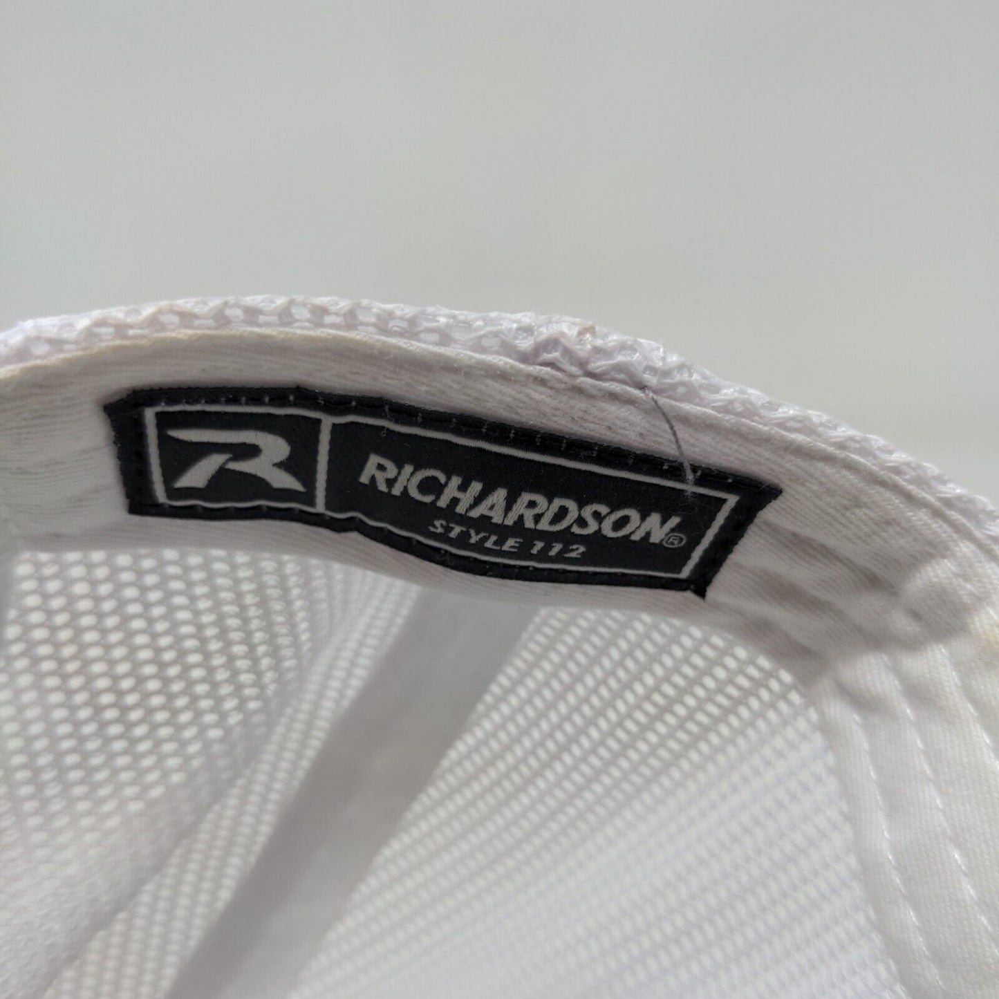 Richardson Men's Snapback Mesh Back Hat Blue Gray Embroidered Utility Logo