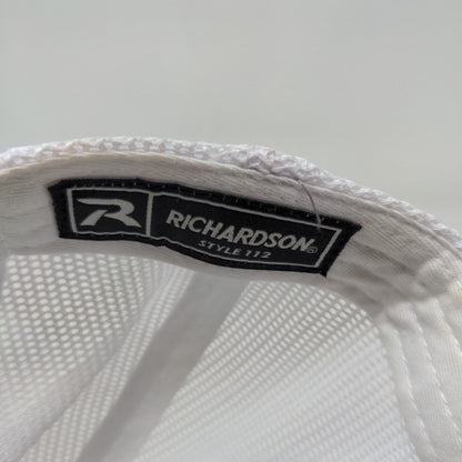 Richardson Men's Snapback Mesh Back Hat Blue Gray Embroidered Utility Logo