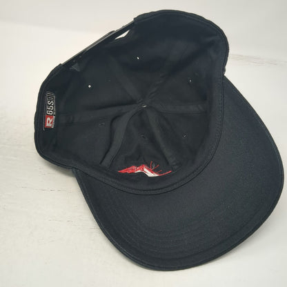 Richardson Snapback Black One Size Valley Wide Cooperative Hat Cotton Adjustable