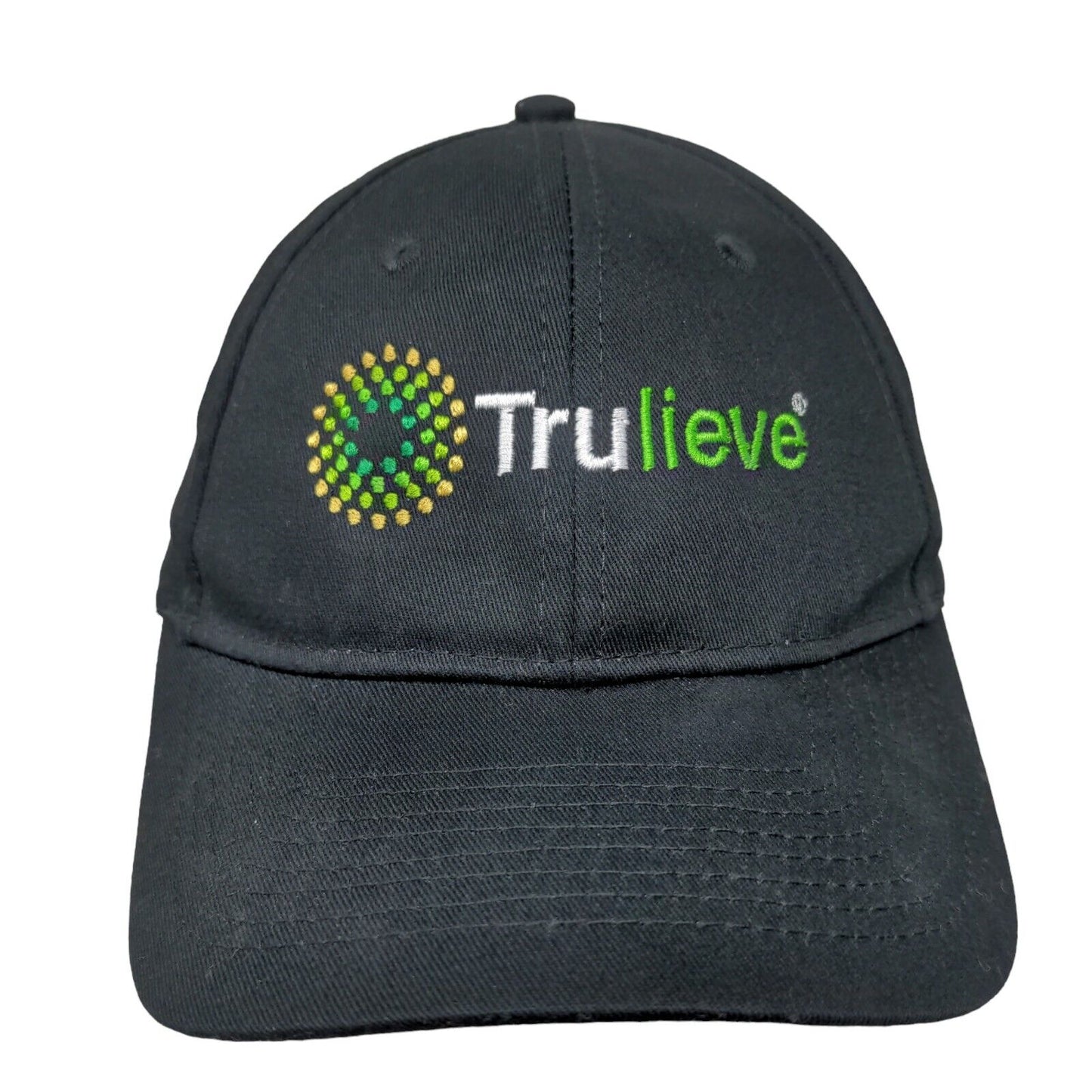 Trulieve Snapback Hat Black OS Adjustable Embroidered 6 Panel Port & Company
