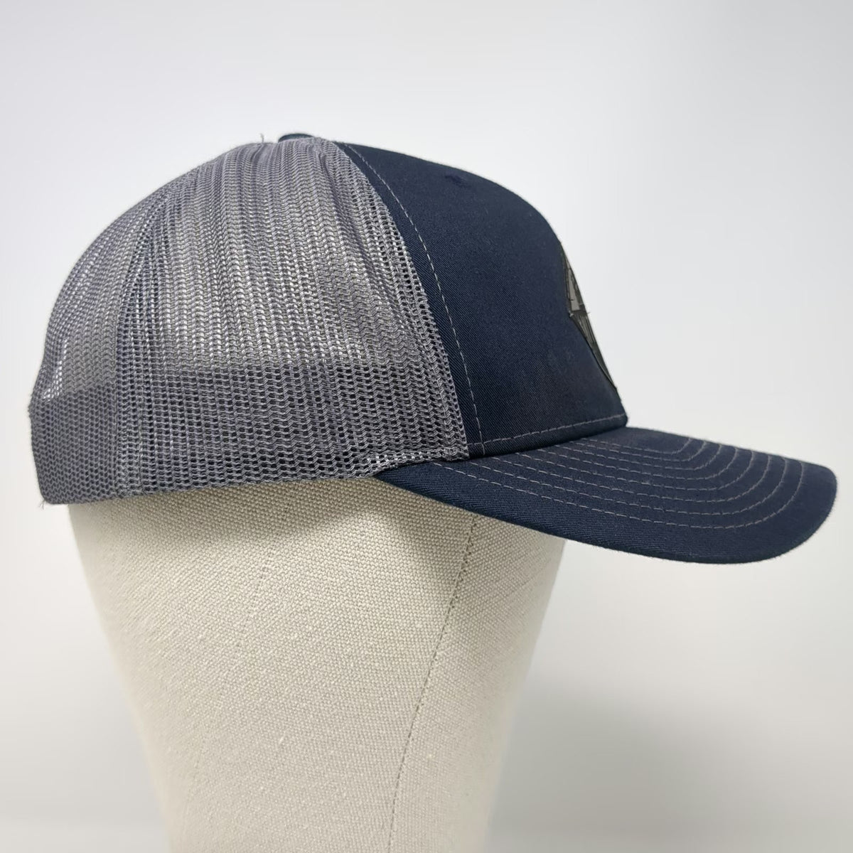 Richardson Trucker Hat Blue Gray One Size Mitchell South Dakota Corn Palace Mesh