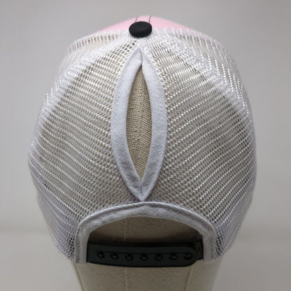 Phil Meador's Courtesy Ford Lincoln Strapback Ponyback Trucker Hat Pink OS 360