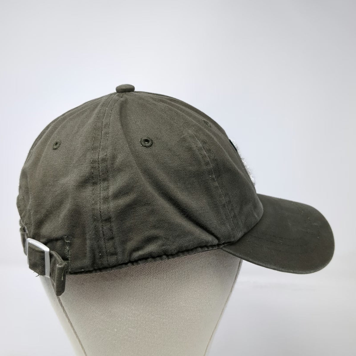 PINK Victoria's Secret Baseball Cap Green One Size P Patch Hat Slideback Cotton