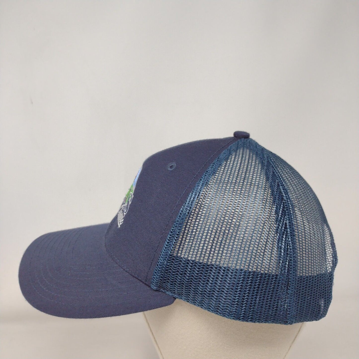 RJS Golf Classic Snapback Mesh Back Trucker Hat Blue One Size Richardson