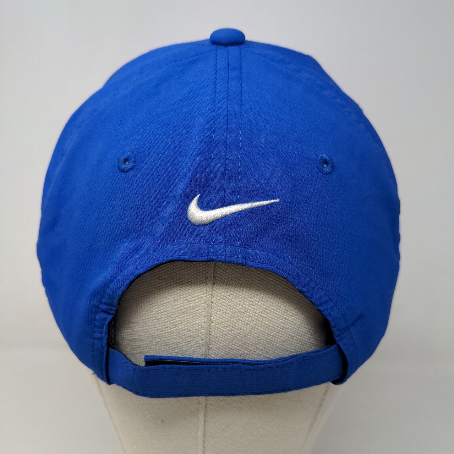 Nike Men's Strapback Hat Blue Size OSFM Embroidered Suzy Whaley Golf Logo