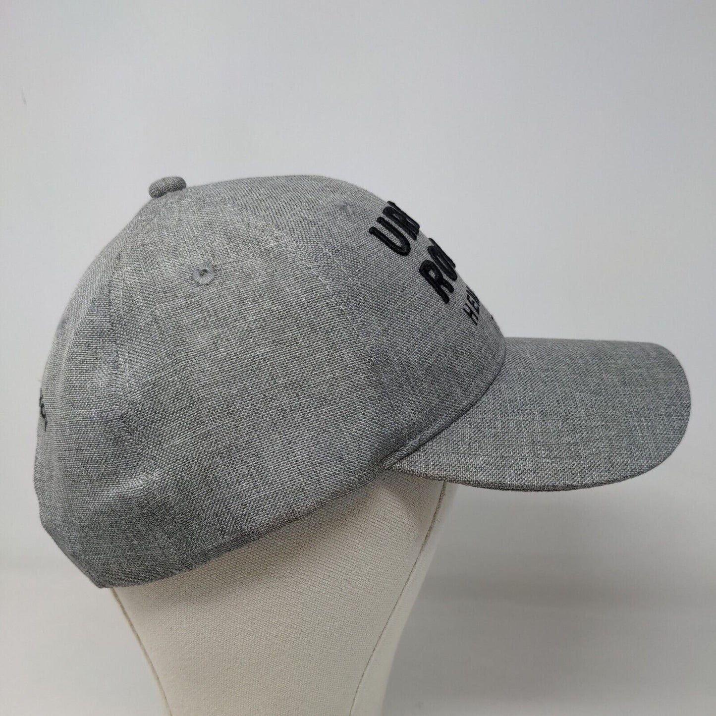 Urban Roots Hemp Co Men's Snapback Hat Gray Embroidered Logo