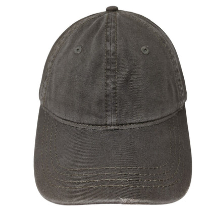 Unbranded Slideback Hat Brown One Size Adjustable Vented Holes 6 Panel Blank