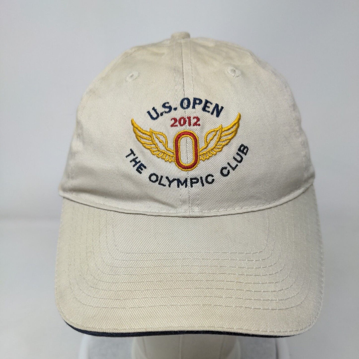 US Open 2012 The Olympic Club Slideback Hat Tan One Size Embroidered USGA Member